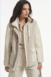 HERRINGBOTE STITCH SHORT HAIR SESAL COAT
